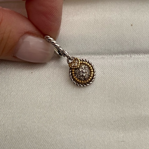 Judith Ripka Diamond Pave Necklace and Earrings - Picture 4 of 5